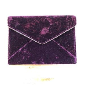 Rebecca Minkoff velvet envelope clutch